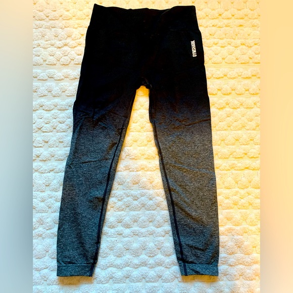 Gymshark ombré leggings, black/gray, size XL. - Picture 3 of 4